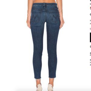 MOTHER Denim Jeans The Looker Ankle Fray